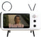 UnnFiko Wireless Bluetooth Speakers Retro TV Style Stand Holder, Cartoon Desktop Bracket Desk Mount, Universal for Samsung iPhone 14 13 12 Pro Max...