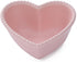 Ceramic Heart-Shaped Pudding Bowl Baked Soufflé Bowl Dessert Bowl Oven Bowl Creme Brulee Ramekin Souffle Ramekin(pink/white)...