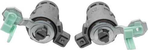 MOTOKU Pair of Front Left Driver LH Side & Right Passenger Side RH Door Lock Cylinder Keys Set for Accord 1998-2002,Civic 2001-2005,Odyssey 1999-2...