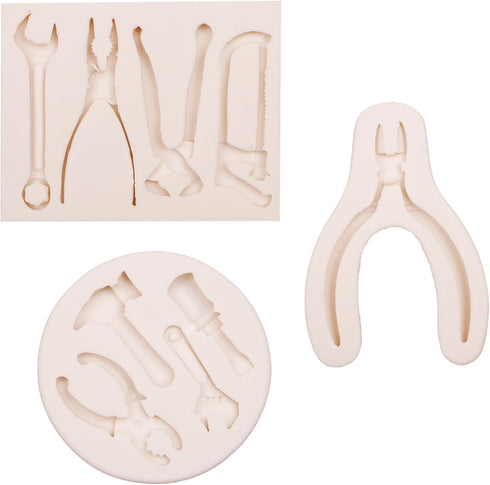 Tools Silicone Mold for Crafts, Hammer Wrench Pliers Design, DIY Resin Fondant Molds...