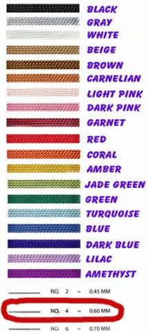 Griffin Silk Beading Cord Needle Size 4 Amethyst Purple...