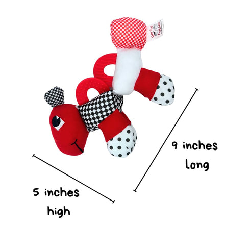 Genius Baby Toys 9" Caterpillar Teether, Teething Toy for Babies and Infants...