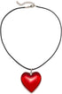 Big Heart Pendant Choker Necklaces - Chunky Glass Puffy Heart Choker Necklace for Women Y2K Grunge Jewelry...