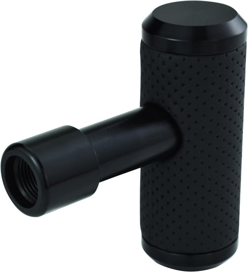 T Shifter Knob Leather Shift Knob Gear Shift Stick Head for Most Manual Automatic Vehicles (Black)...