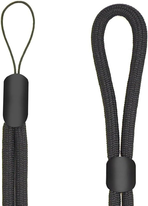 Adjustable Wrist Straps Hand Lanyard Compatible with iPhone Camera USB Flash Drives Key Chain and Other Portable Items Black Set of 2...