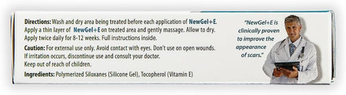 Advanced High-Potency Silicone Scar Gel with Vitamin E for Old, New Scars, Surgery, Keloids, Burns, and Facial Blemish Scars, NewGel Plus by MyNew...