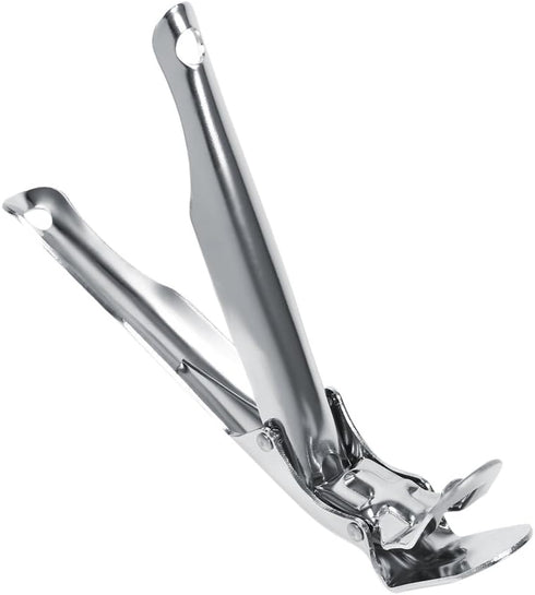 ViaGasaFamido Bowl Clip - Food Tongs, Iron, Polished, Dishwasher, Modern, 20.5cm, 1 Piece...