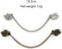 7Pcs Retro Sweater Chain Shawl Clips Cardigan Dresses Clip Collar Clip with Chain for Women Girls...