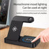 Wireless Charging Station, 15W Fast Charging Station, 4 in 1 Fast Wireless Charging Dock for iPhone 15/14/13/12/Pro Max/XS/XR/X, IWatch 7/6/5/4/3/...
