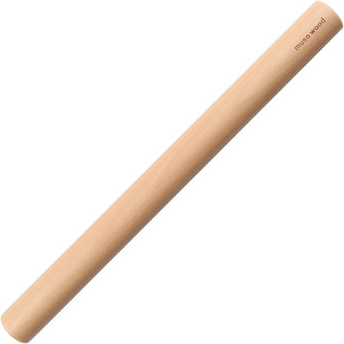 Muso Wood Rolling Pin for Baking Wooden Pizza Dough Roller(Dowel 15.75-Inch-by-1.38-Inch)...