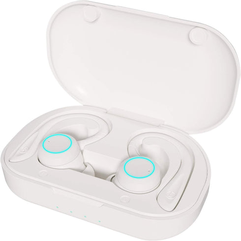 APEKX True Wireless Earphones with Charging Case IPX 7 Waterproof Over Ear Bluetooth Headphones Built-in Mic Deep Bass Headset for Sport Running -...