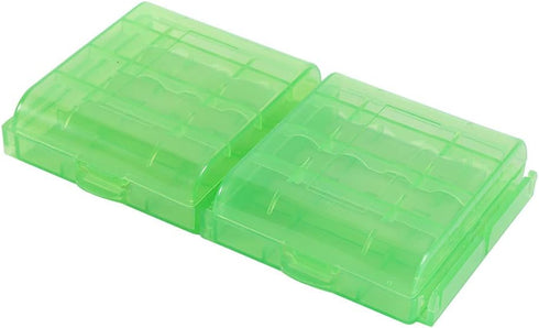 AA AAA Battery Holder, 5 Colors Transparent Hard Plastic Multifunctional Storage Box, Organizer Container for AA AAA Batteries (10PCS Set)...