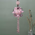 Crystal Flower Ball Car Pendant Lucky Car Mirror Hanging Ornament Crystal Suncatcher Hanging Charm Auto Interior Decoration, Pink...