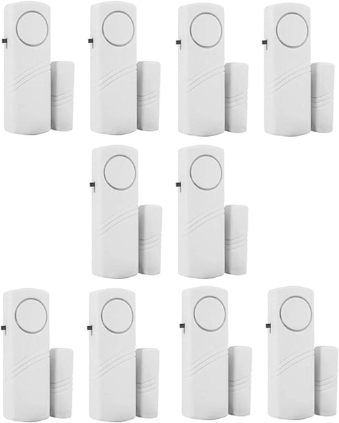 10 Pack, Door Window Alarm, Magnetic Burglar Alert Sensor, Loud Door Alarms for Kids Safety, DIY for Home Security, Office Protection,Shopping Sto...