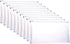 Plastic Envelopes with Zipper, 5 x 10 Clear Poly Envelope Folder for Money Receipts Coupons Bills, 10 Packs...