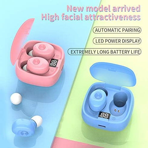 URIZONS Mini TWS Gaming in-Ear Earbuds Wireless Earphones - Low-Latency with Charging case Bluetooth in Ear Headphones TWS Headset Suitable for Ga...