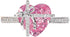 Dainty Cute 925 Silver Pink Heart Shaped Zircon Ring Bow Tie Ring for Women Anniversary Wedding Engagement Ring Promise Rings CZ Diamond Eternity ...