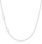 BriLove Gifts for Mom Women 925 Sterling Silver Delicate Tiny Sideways Double Forever Love Heart Choker Necklace for Mothers Day/Valentines Day/Bi...