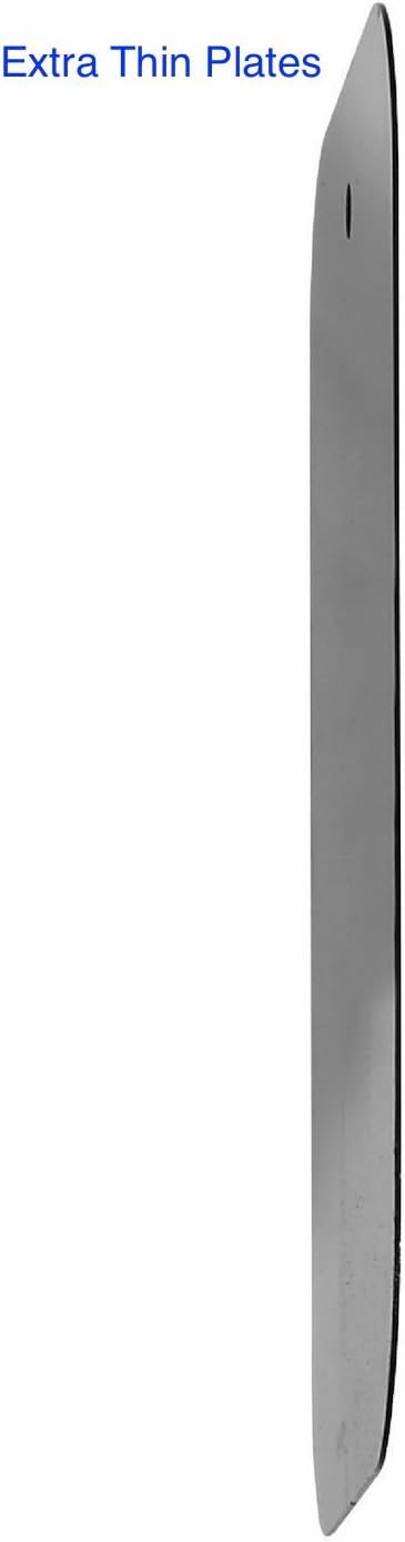 WixGear Mount Metal Plate with Adhesive for Magnetic Cradle-Less Mount - X4 Pack 2 Rectangle and 2 Round (Compatible with Magnetic mounts) (Black)...