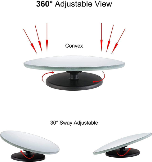 Verivue Mirrors 2 Inches Round Shaped Blind Spot Mirror for Car, Universal Fit, HD, Stick on, Frameless, Convex, Wide Angle, Side Mirror Blindspot...