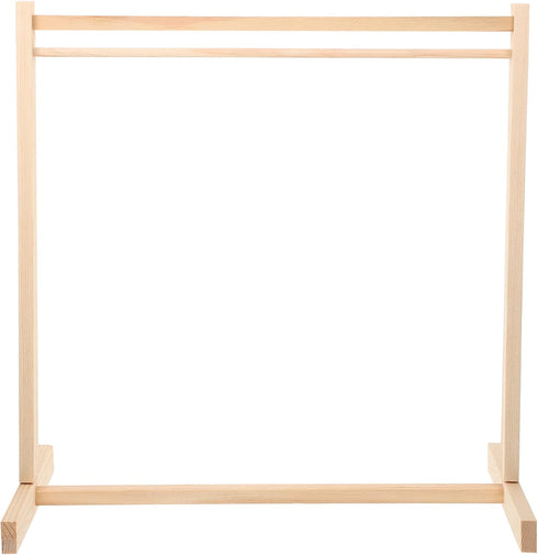 Kisangel Wooden Clothing Rack 1pc Doll Clothes Rack Miniature Garment Rack Doll Clothes Accessories for Dollhouse Supplies (40CM) Doll Hangers...