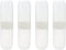 4 Pcs Portable Travel Toothbrush Case PP Plastic Toothbrush Storage Box Toothbrush Bucket Toothbrush Container (Translucent White)...