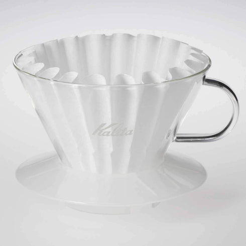 ???(Kalita) Carita WDG-185 Coffee Wave Series Glass Dripper for 2-4 People, Clear #05112...