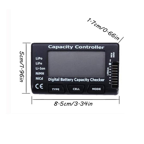Cellmeter 7 Digital Battery Capacity Checker Controller Tester Voltage Tester for LiPo Li-ion NiMH Nicd Battery...