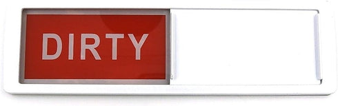 Dishwasher Clean Dirty Magnet Sign Indicator in White for All Dishwashers. Easily Determine If Dishes Inside the Dishwasher Are Clean or Dirty by Home Medley