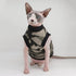 Sphynx Hairless Cat Summer Cotton T-Shirts Cat Vest Pet Clothes,Round collar vest Kitten Shirts sleeveless, Cats & Small Dogs Apparel (Medium, Bla...