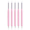 5pcs Nail Art Dotting Tools Pen Dual Head UV Gel Carving Pen Nail Silicone Brushes Set Pottery Clay Sculpting Tools Modeling Painting Drawing Tool...