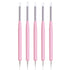5pcs Nail Art Dotting Tools Pen Dual Head UV Gel Carving Pen Nail Silicone Brushes Set Pottery Clay Sculpting Tools Modeling Painting Drawing Tool...