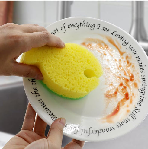 Generic Heavy Duty Scrub Sponge-5 Count, Cleaning Sponge, Cute and Funny Kitchen Dish Sponge, Effortless Cleaning Eco Scrub Pads for Dishes,Pots,P...