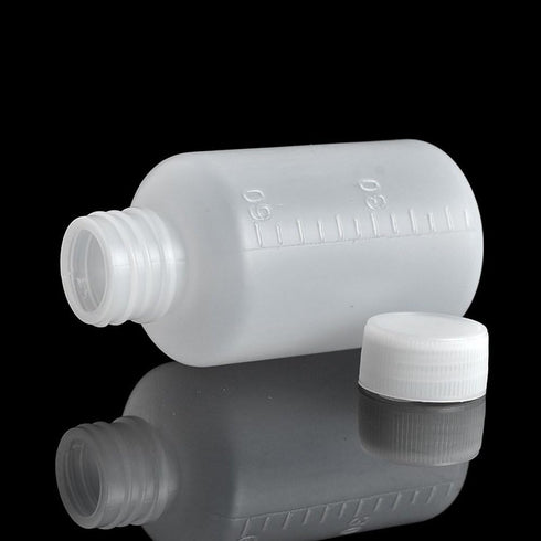 50Pcs 60ml 2oz PE Plastic Empty Small Mouth Graduated Lab Chemical Container Reagent Bottle Sample Sealing Liquid Medicine Bottles...