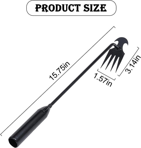 Weeder Puller Tool Weeding Tools Weed Puller Tool for Weed Artifact Uprooting Weeding Tool,4 Teeth Manganese Gardening Hand Weeder Tools,Garden We...