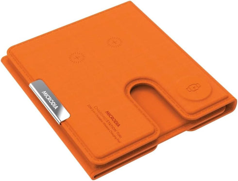 Folio 23W 3-in-1 Portable Foldable Wireless Charging Station for iPhone/Apple Watch/AirPods/Samsung (Orange)...