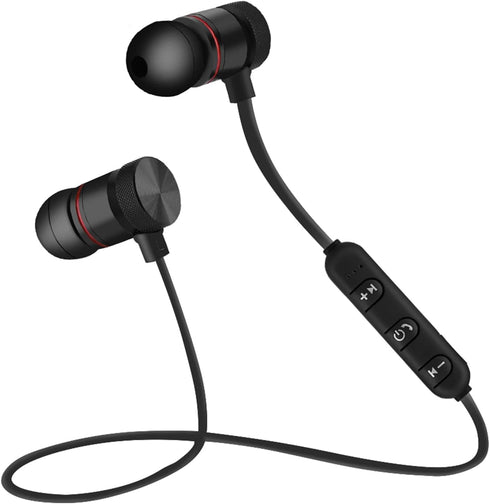POCREATION Bluetooth Neckband Headphones, Magnet Wireless Bluetooth Sports Earphone Headset Headphone Sport Noise Cancelling Headphone for Gym Wor...