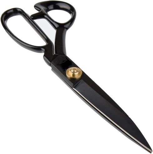 Fabric Scissors Sewing Black - 10 Inch Scissors Heavy Duty Professional Industrial Strength High Carbon Steel Shears Leather Paper Sewing Craft Ho...