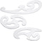 Fulmoon 3 Pcs Stainless Steel French Curve Ruler for Pattern Making Metal Drafting Stencils Reusable Drafting Templates Drawing Ruler for Leather ...