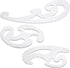 Fulmoon 3 Pcs Stainless Steel French Curve Ruler for Pattern Making Metal Drafting Stencils Reusable Drafting Templates Drawing Ruler for Leather ...