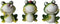 Garden Frog S/3 Ornaments Polyresin Garden Decor Statues for Yard and Patio Lawn Cute Frog Indoor Outdoor Decoration Frog Figurines Animal Statue ...