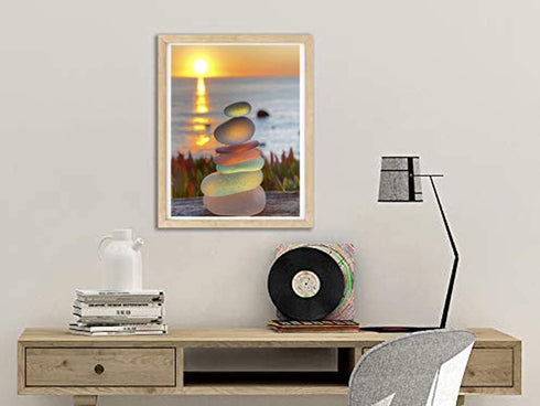 Beaudio Landscape Series Diamond Art Painting Kits for Adults- Stone in The Bright Sunshine- DIY Round Full Drill 5D Diamond Art for Home Wall Dec...