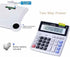 Desk Calculator Large 12 Digit Display, Dual Power Basic Calculator Desktop, Big Button for Office, Business, Home and School (Grey)....