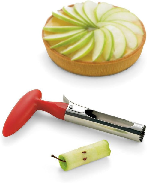 AKIRO apple Corer, Stainless Steel Kitchen Gadget Tool Fruit Seeder Core Remover Fruit Vegetable Tools Apple Pear Corer Easy Twist Fruits Tools Co...