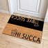 Welcome Mats Hi Succa Bye Succa Doormat Personalized Funny Door Rugs for Entrance Way Fabric Top with a Anti-Slip Rubber Back for Front Door Indoo...
