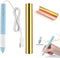 Hot Foil Roll & Hot Heated Foil Pens Set,Foil Quill Starter USB Heat Foil Pen for Scrapbooking Tool Kits Gold Hot Foil Roll for Card Making Craft ...