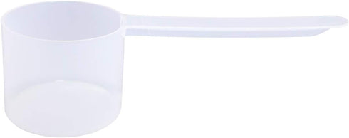 Plastic Measuring Scoop, 4 Tablespoon (60 cc | 1/4 Cup | 2 oz. | 60 mL) Long Handle Spoons for Powders, Granules, Coffee, Pet Food, Baking Supplie...