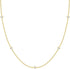 PAVOI 14K Gold Plated Station Necklace | Simulated Diamond BTY Necklace | Womens CZ Chain Necklace | Layering Necklaces...