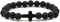 2Pcs Lava Rock Stone Beaded Bracelet, Cross Charm Natural Volcanic Stone beads Turquoise Stretch Bracelet for Women Men Religion Jewelry Pray Bapt...
