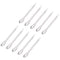 uxcell Micro Scoop 105mm Stainless Steel Reagent Sampling Lab Spoon Spatulas for Laboratory 10Pcs...